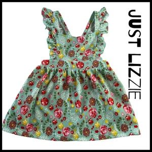 NWOT JUST LIZZY Girls Floral Summer Dress 24 mos